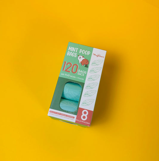 HugSmart Pet - Mint Poop Bags
8 Rolls | 120 Bags