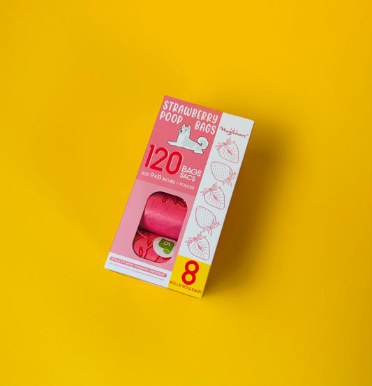 HugSmart Pet - Strawberry
8 Rolls | 120 Bags