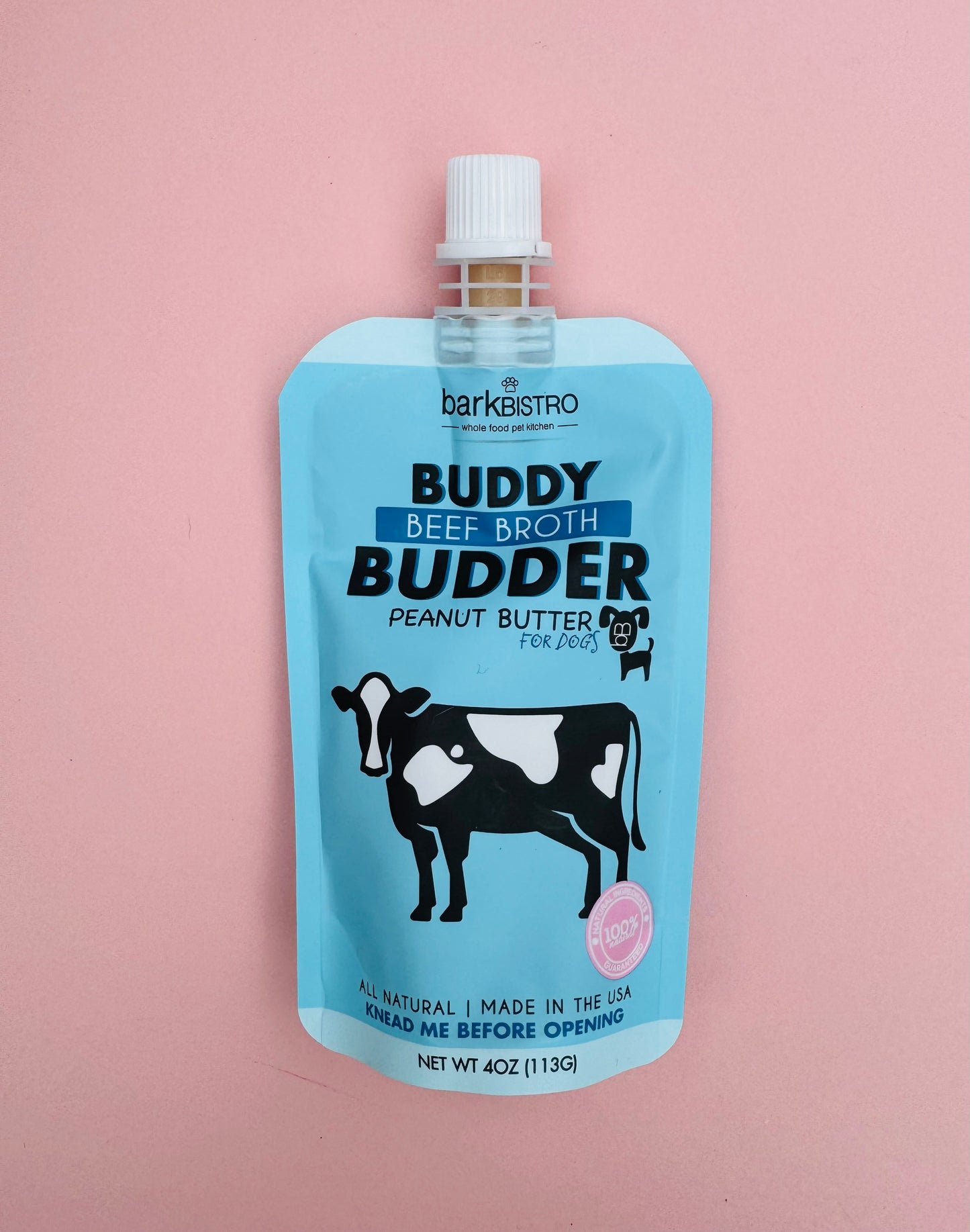 Bark Bistro Buddy Budder Peanut Butter - Beef Broth