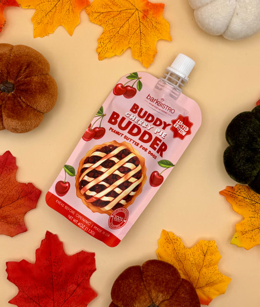 LIMITED EDITION Cherry Pie Buddy Budder - Dog Peanut Butter