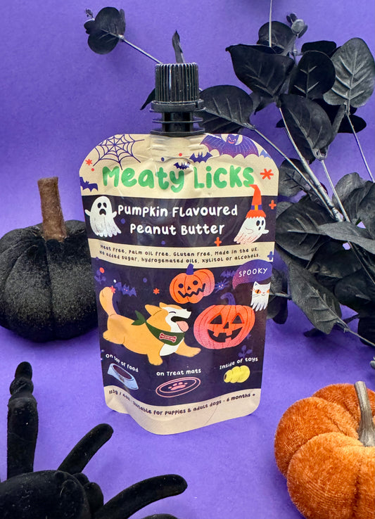 Meaty Licks Pumpkin Flavoured Peanut Butter
