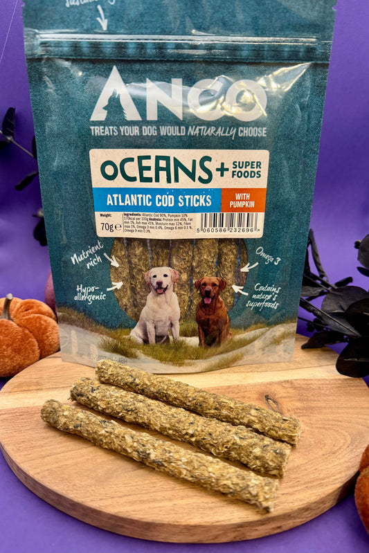 Anco Oceans+ Sticks Atlantic Cod & Pumpkin