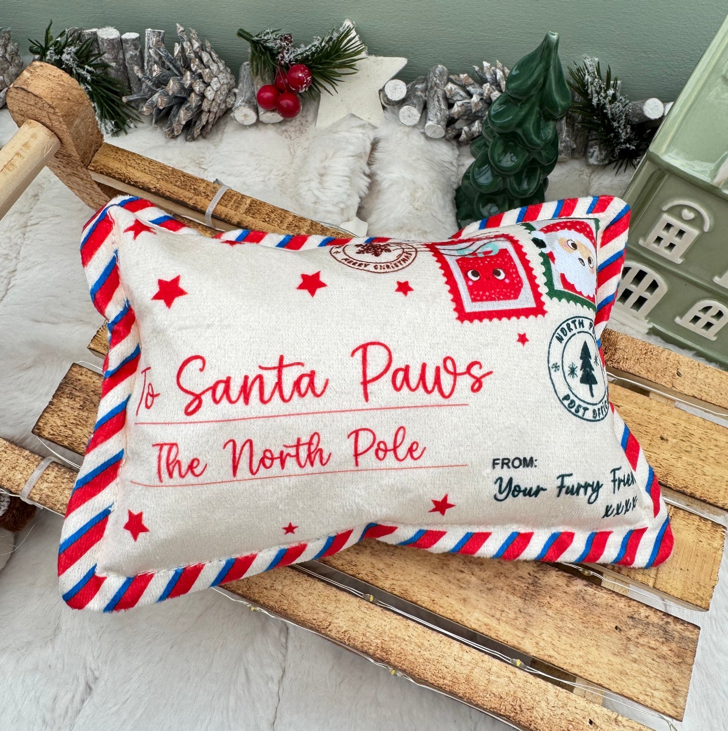 Letter to Santa Paws Plush Toy