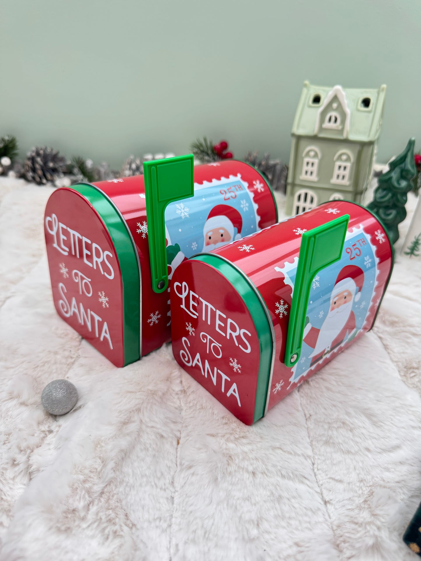 Christmas Holiday Mailbox Tin | 2 Sizes