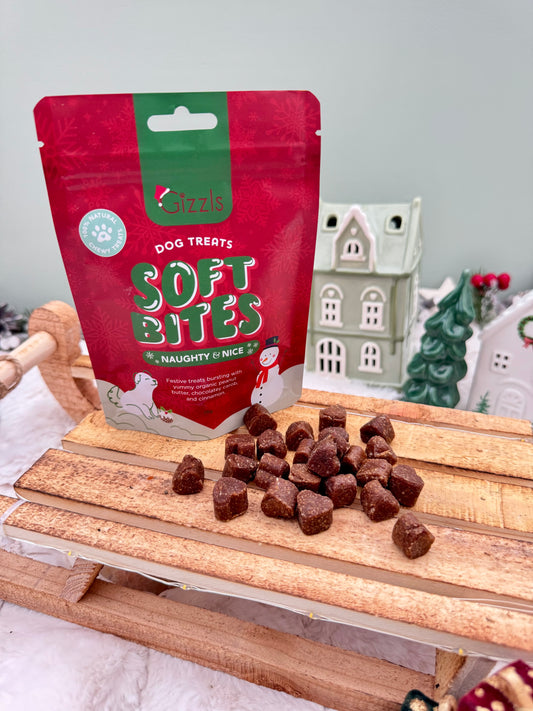 Gizzls Naughty & Nice Soft Christmas Dog Treats