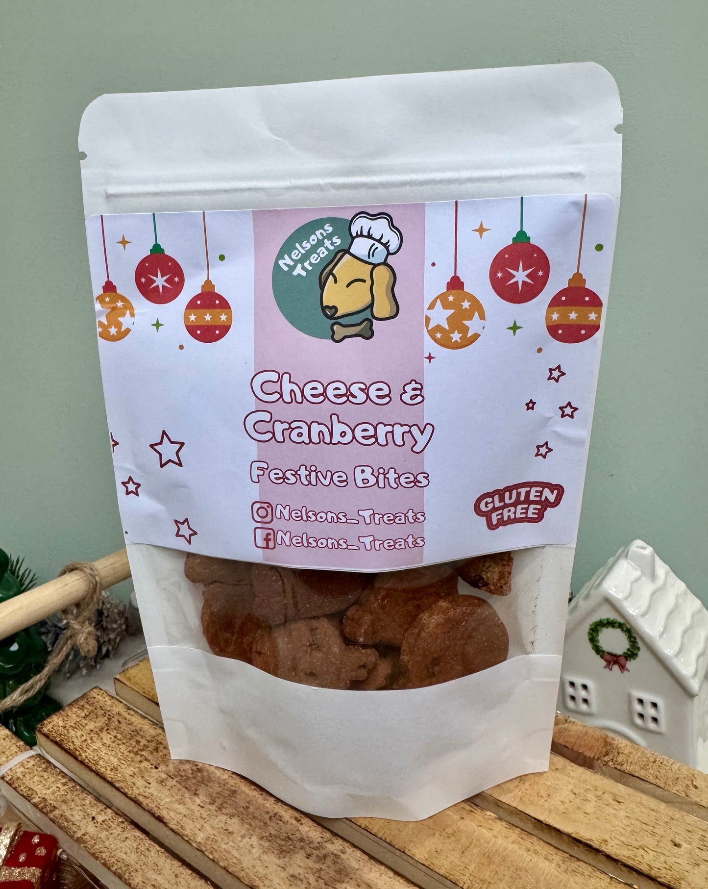 Nelson's Treats Cranberry & Cheese Festive Bites