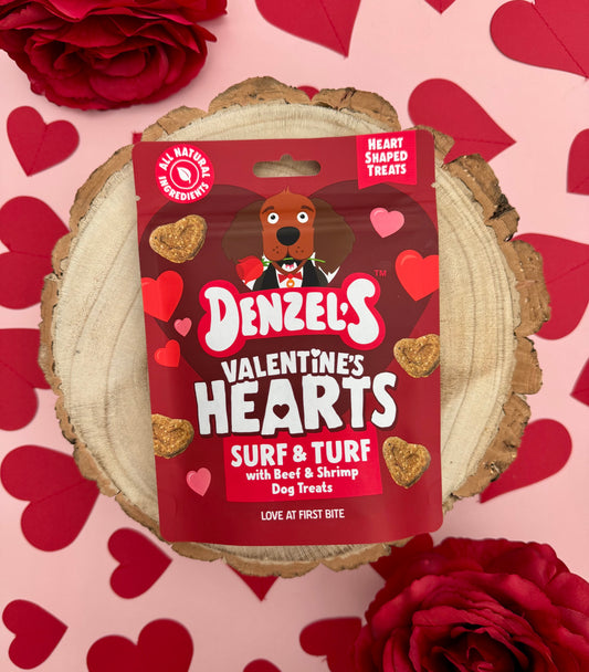 Denzel's Surf & Turf Valentines Hearts