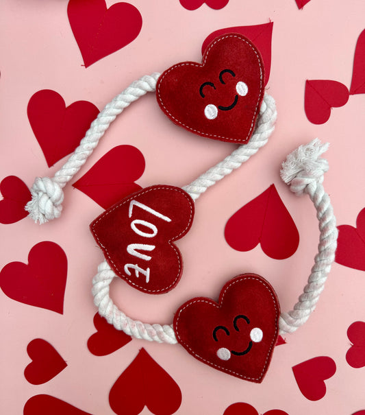 Heart shaped Eco Dog Toy