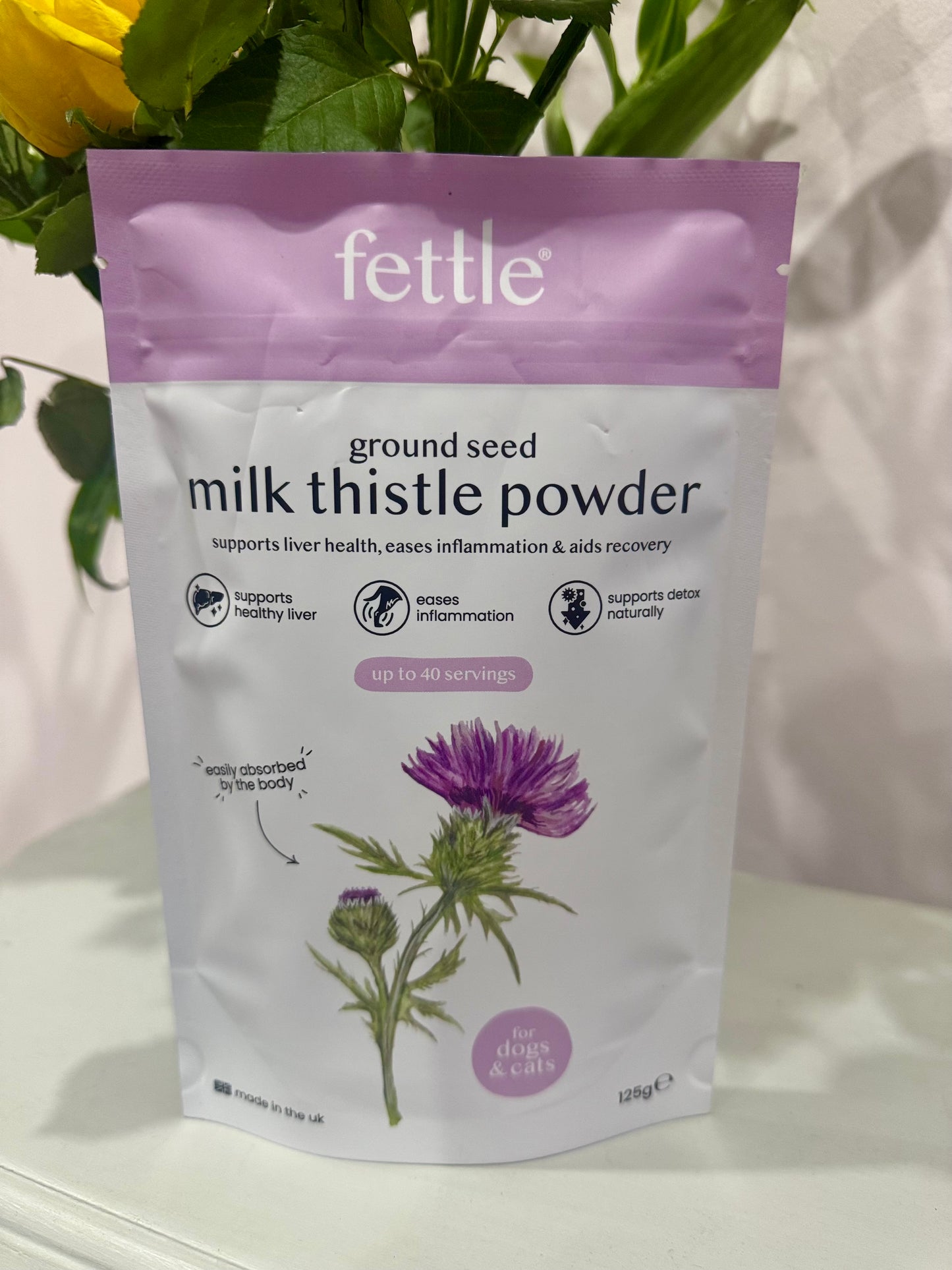 Ground Seed Milk Thistle Powder for Dogs & Cats