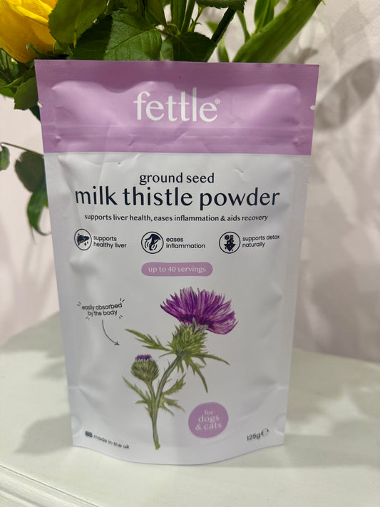Ground Seed Milk Thistle Powder for Dogs & Cats