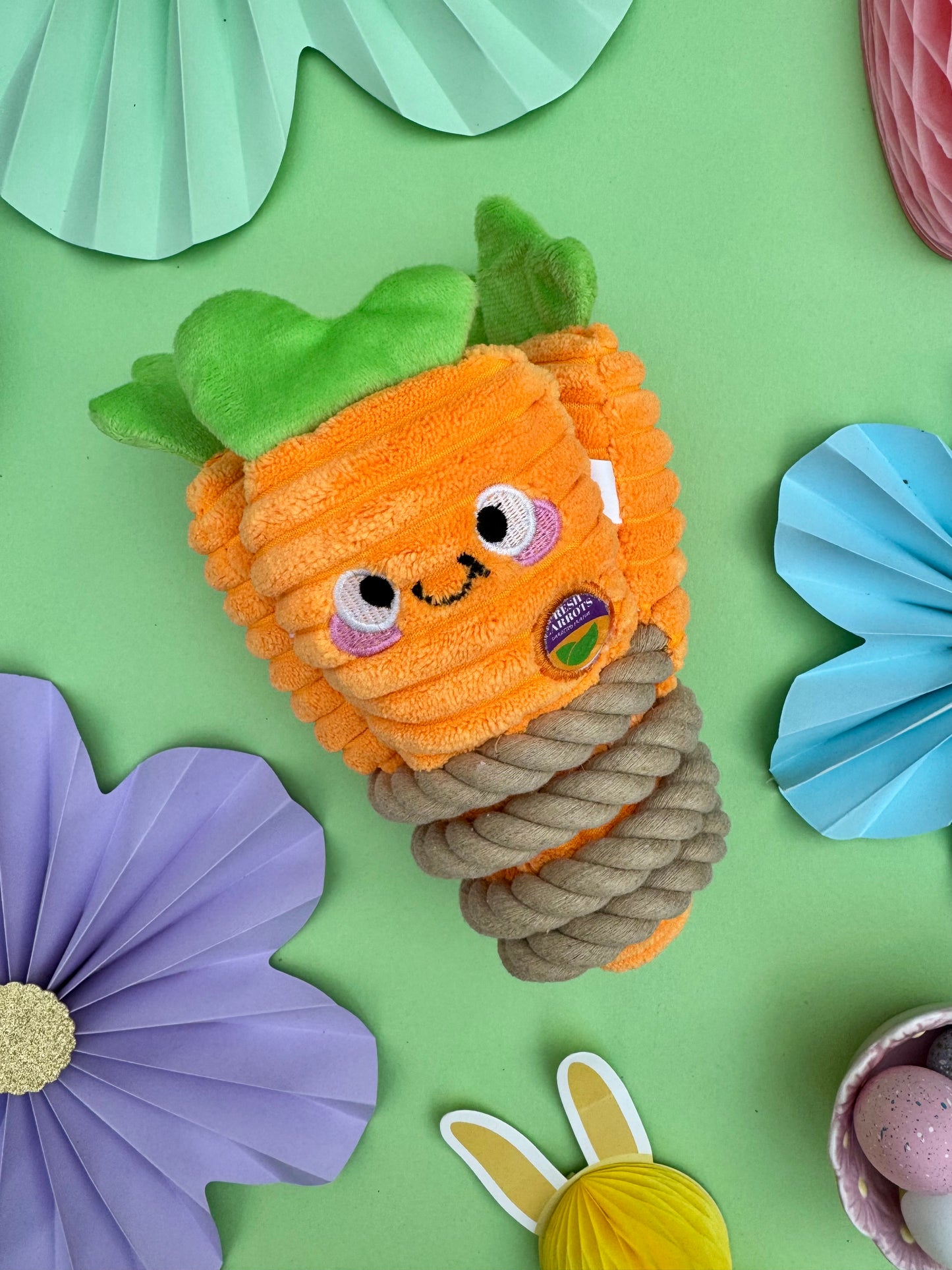 Carrot Bunch - Dog Rope Toy