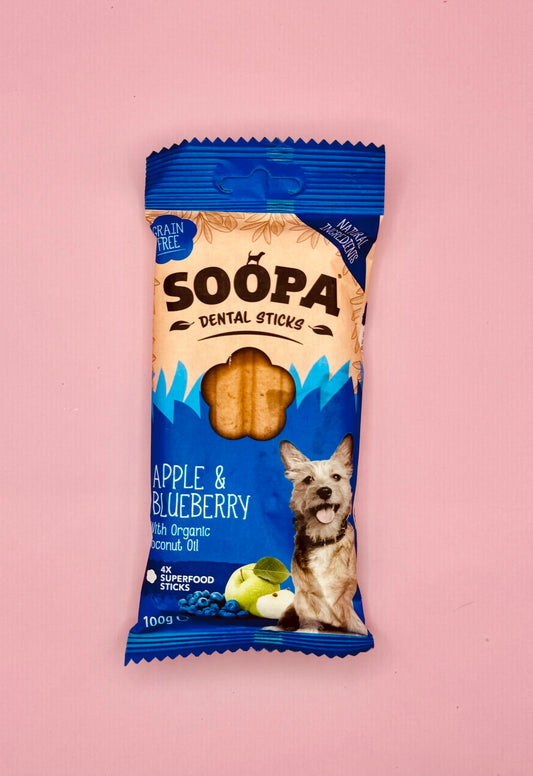 Soopa Dental Sticks Apple & Blueberry