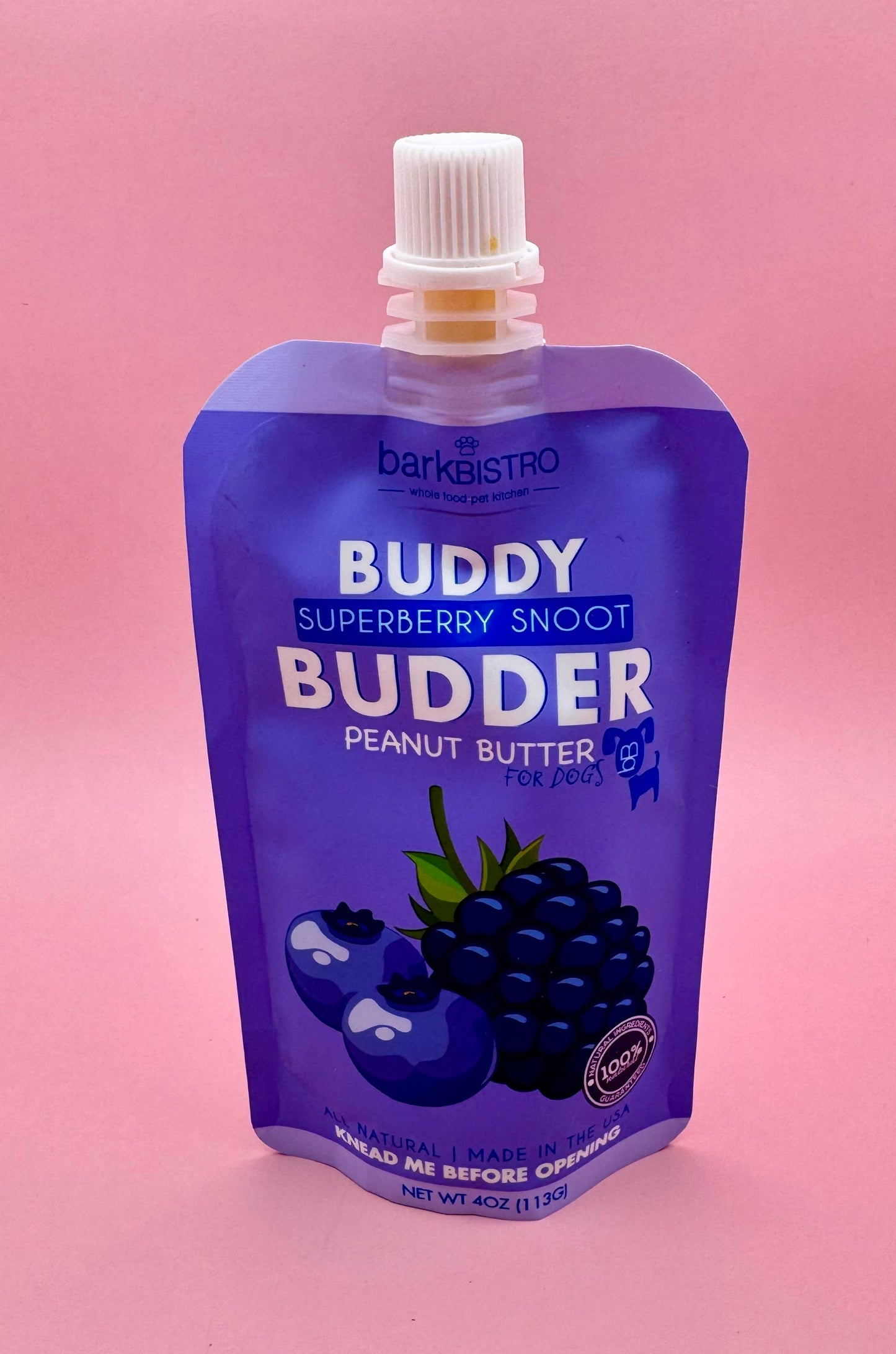 Bark Bistro Peanut Butter Superberry Snoot Squeeze Pack
