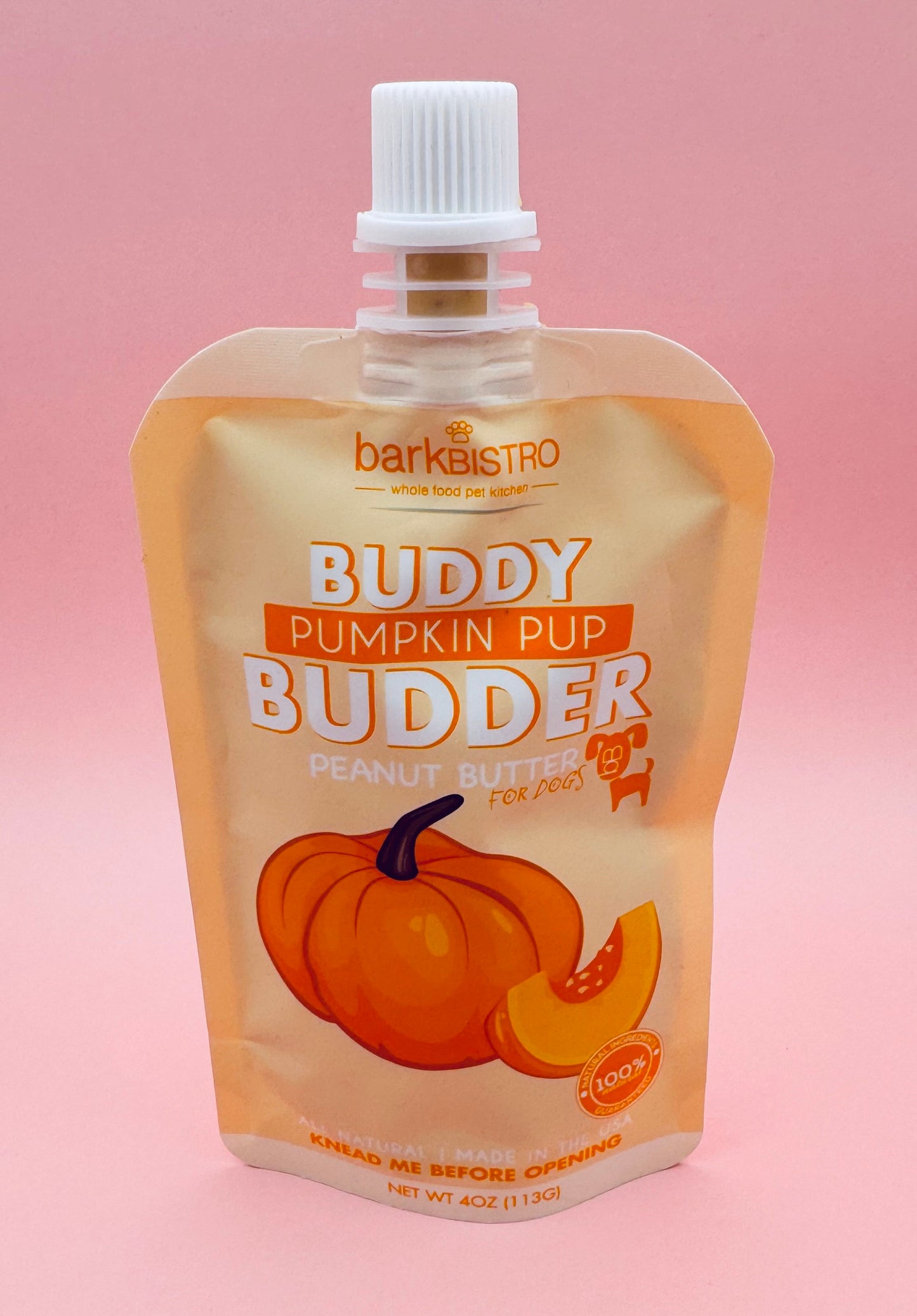 Bark Bistro Peanut Butter Pumpkin Pup Squeeze Pack