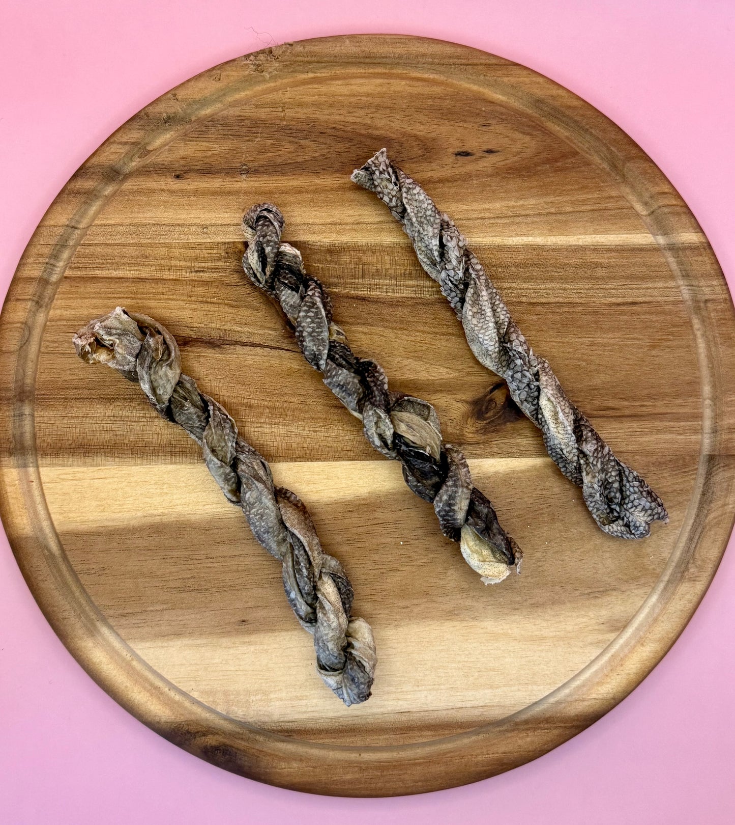 Dried Cod Fish Skin Twists
