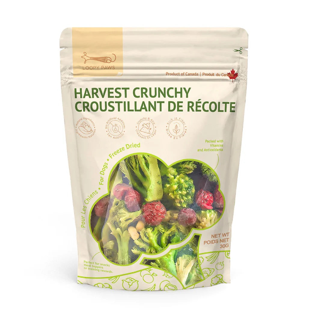 Loopy Paws Harvest Crunch Broccoli Mixed.