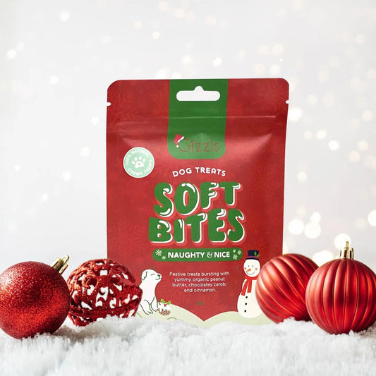 Gizzls Naughty & Nice Soft Christmas Dog Treats