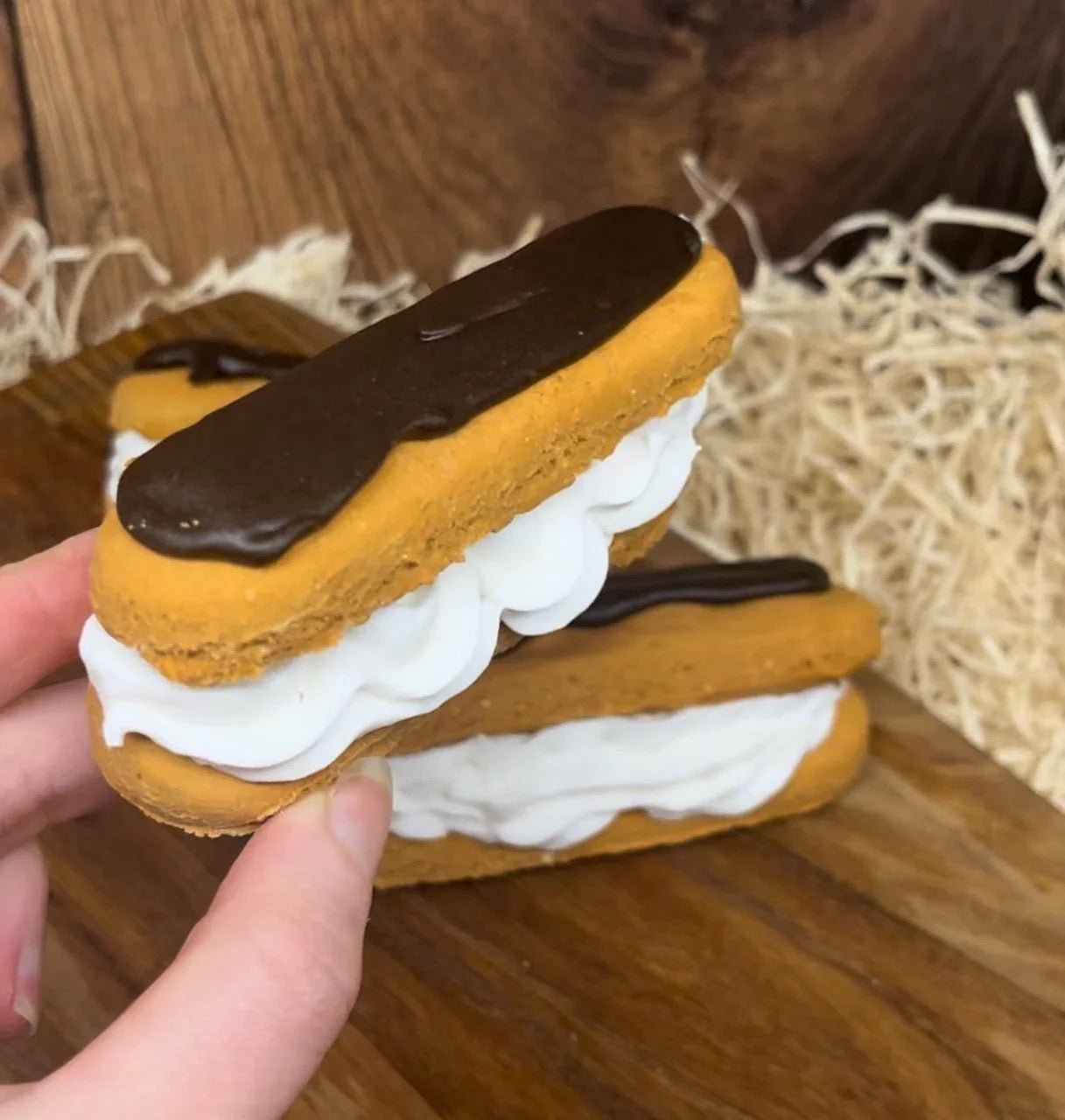 Doggie Eclairs - Grain Free Dog Cake