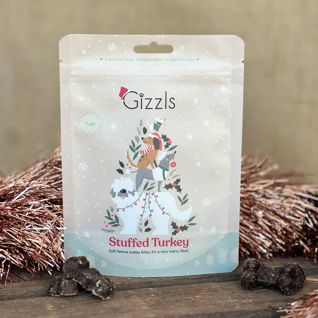 Gizzls Stuffed Turkey Christmas Dog Treats