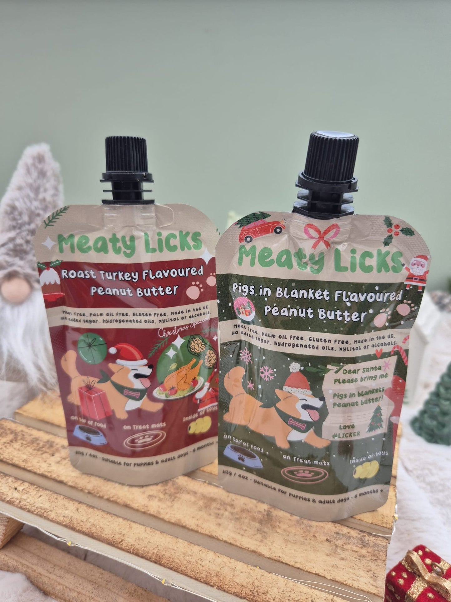 Pigs in blanket  Flavoured Peanut Butter Pouch