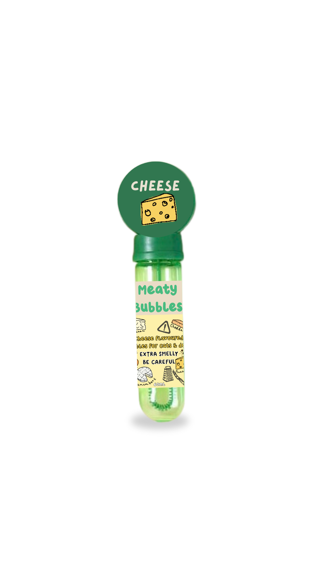 Meaty Bubbles Cheese pet bubbles