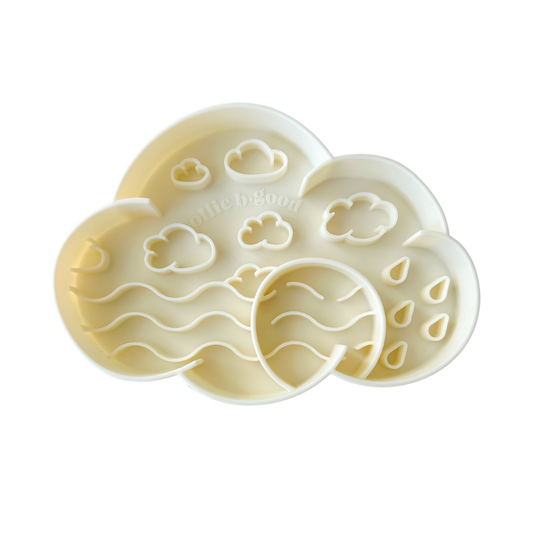 Ollie B Good | Cloud slow feeder bowl | coconut