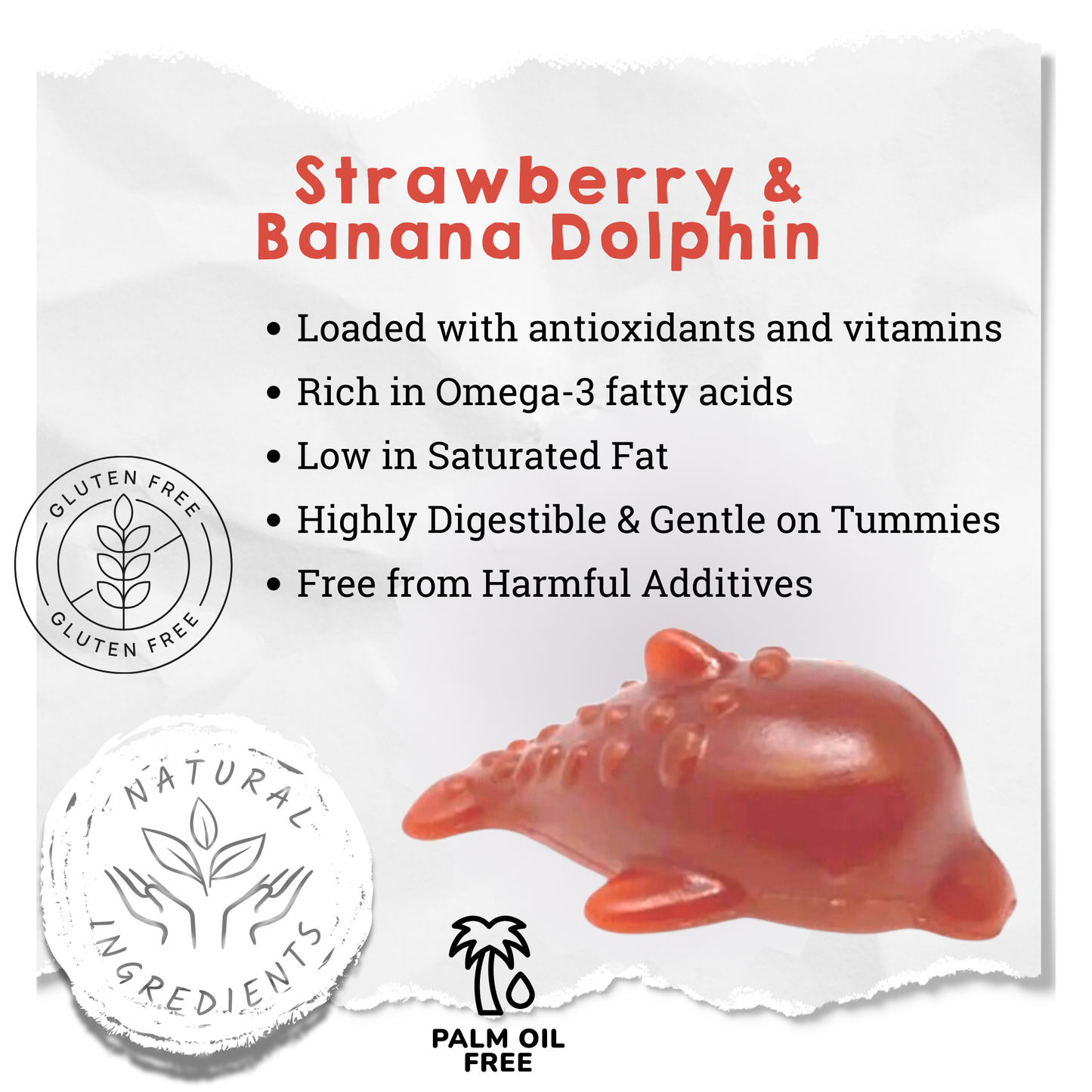 Strawberry & Banana Dolphin Veggie Chew