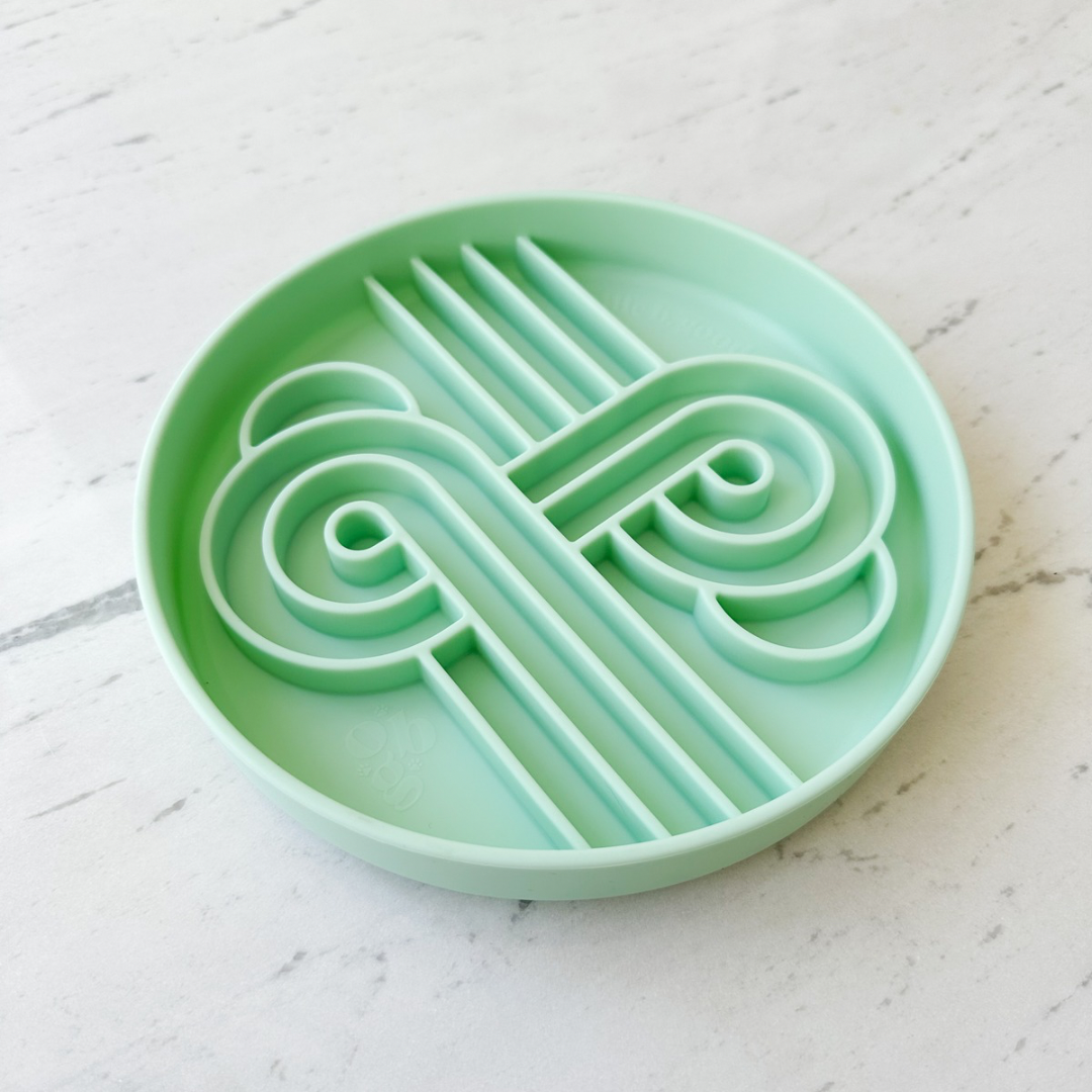 Ollie B Good | Zoomies slow feeder bowl | cucumber melon