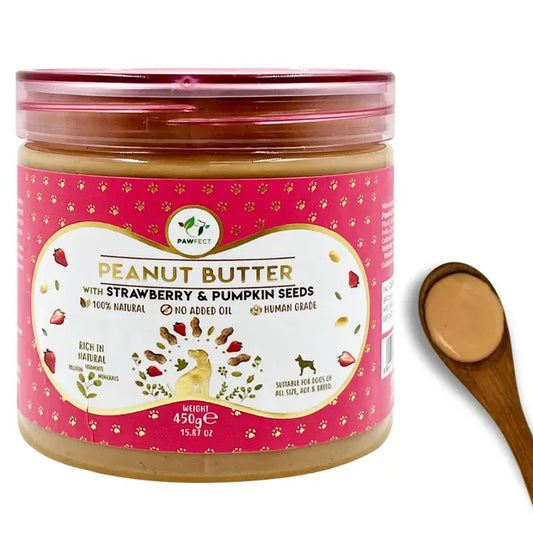 Pawfect Peanut Butter: Strawberry & Pumpkin Seeds