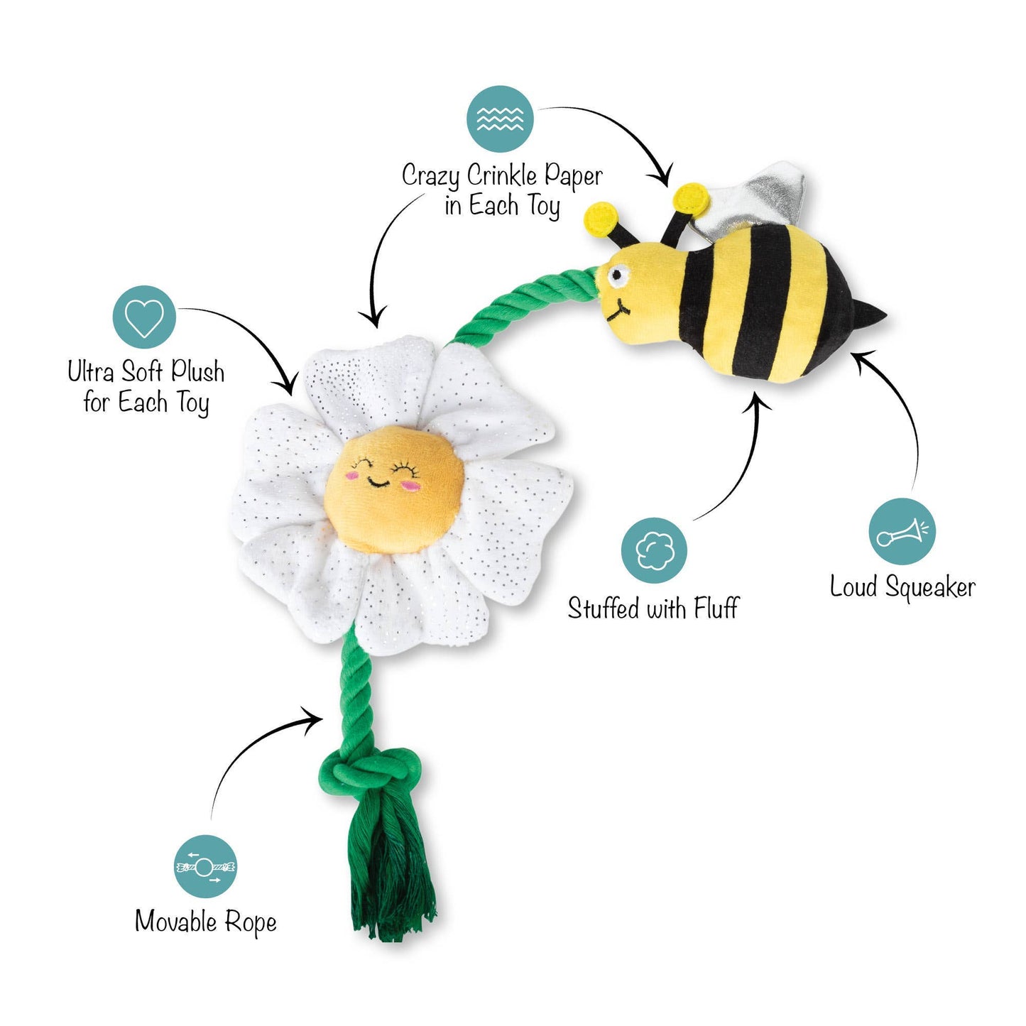 I'M POLLEN FOR YOU PLUSH DOG TOY