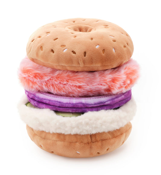 Foggy Dog Bagel and Lox Interactive Snuffle Dog Toy