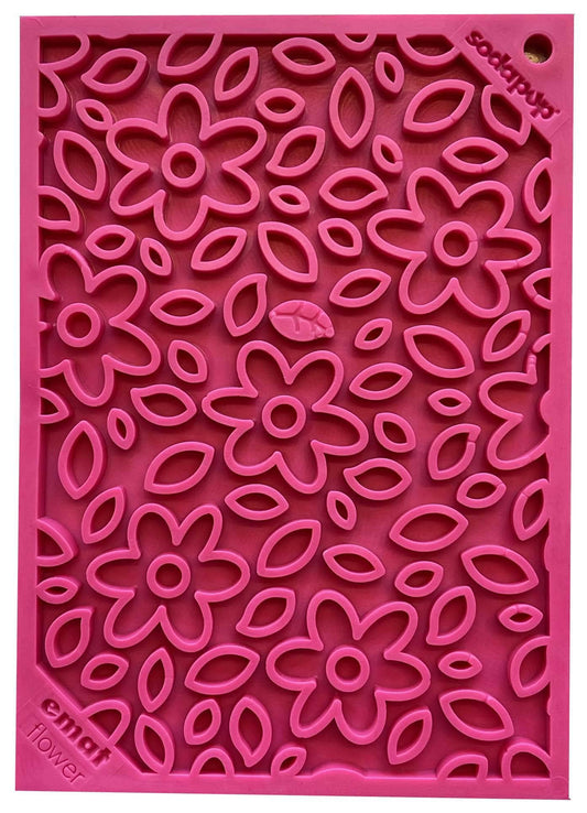 Daisy Doodle Enrichment Lick Mat - small pink