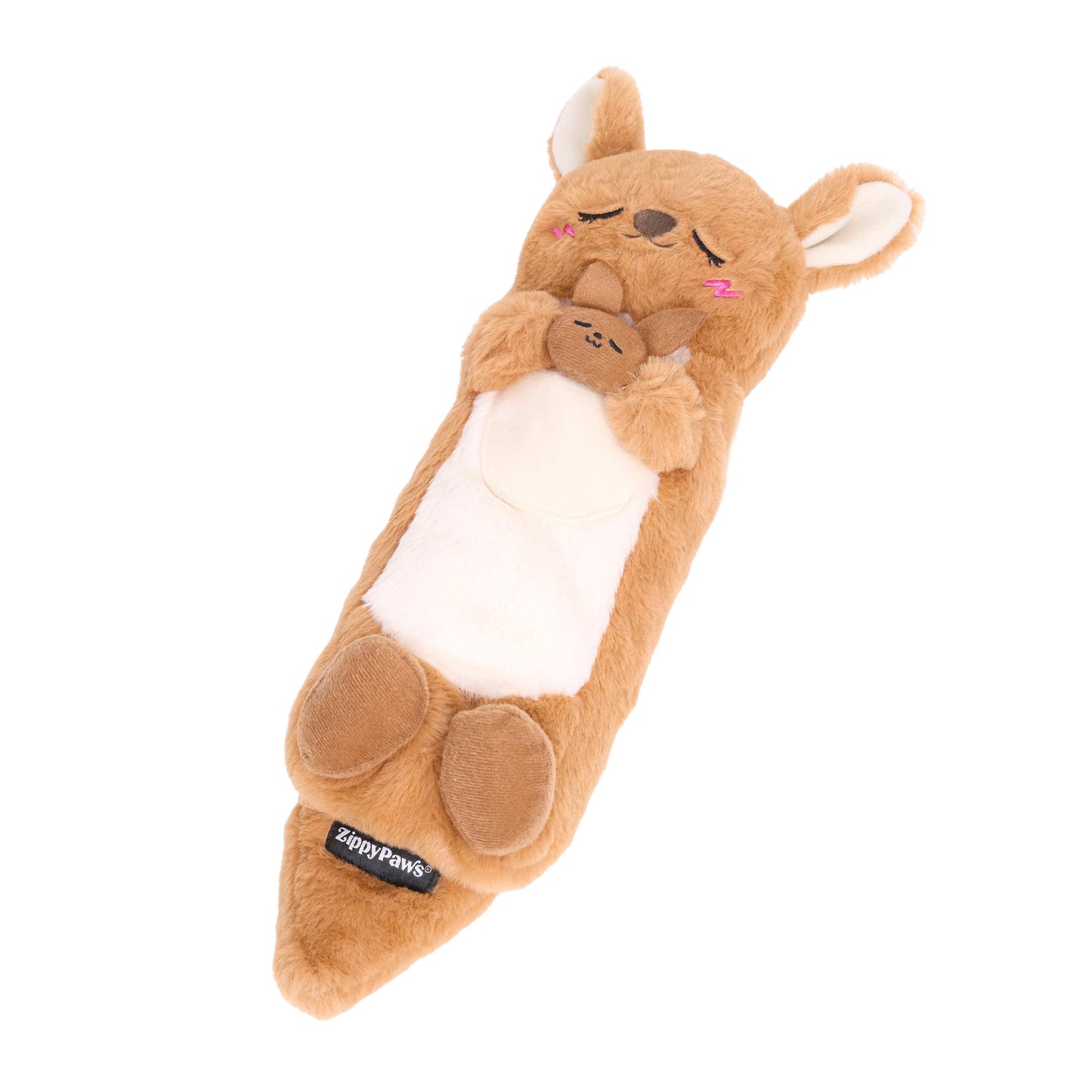 Zippy Paws Snooziez with Shhhqueaker - Kangaroo