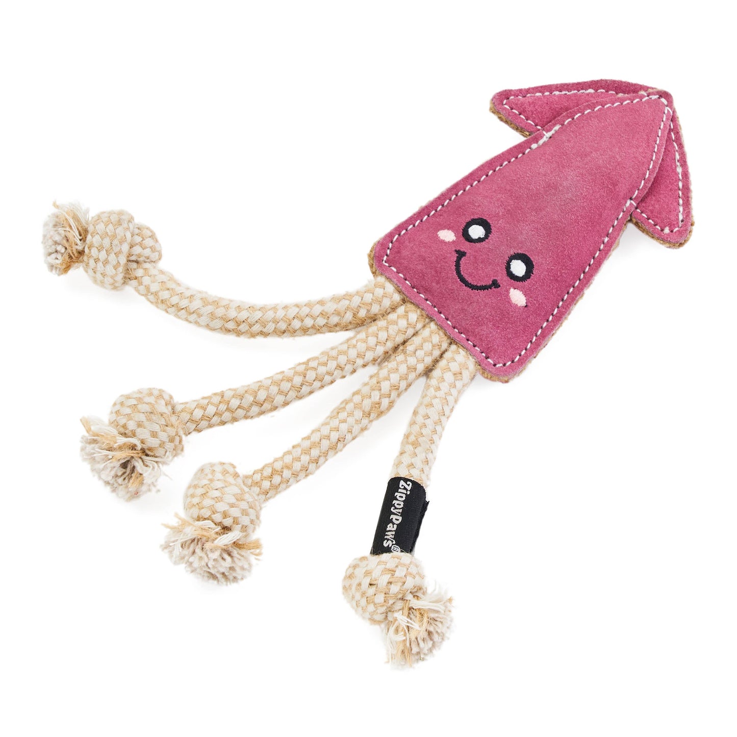 EcoZippy Suede and Rope Buddies - Squid
