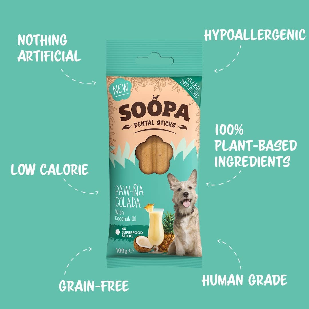 Soopa Paw-Na Colada Dental Sticks