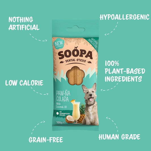 Soopa Paw-Na Colada Dental Sticks