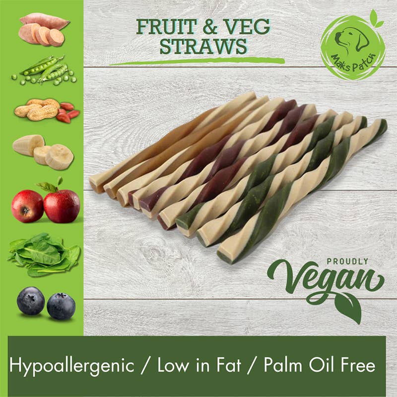 Fruit & Veg Straws | Peanut Butter | Blueberry | Spinach